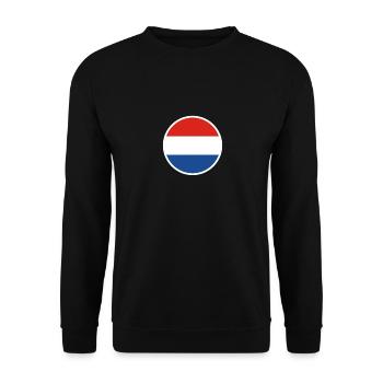Pays-Bas Drapeau néerlandais néerlandais - Sweat-shirt Unisexe - noir - Devant - Alina (178cm) & Michal (187cm)