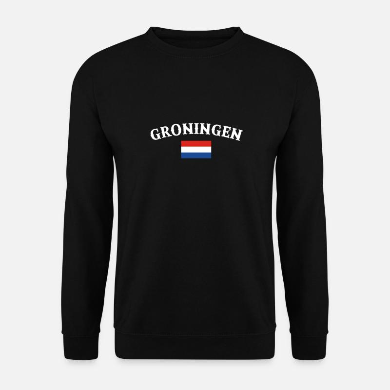 Groningen Netherlands Dutch flag - Unisex Sweatshirt - black