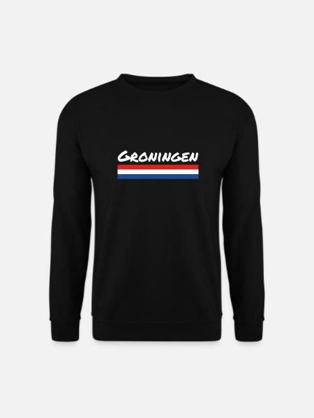 Groningen Netherlands Dutch flag - Unisex Sweatshirt - black