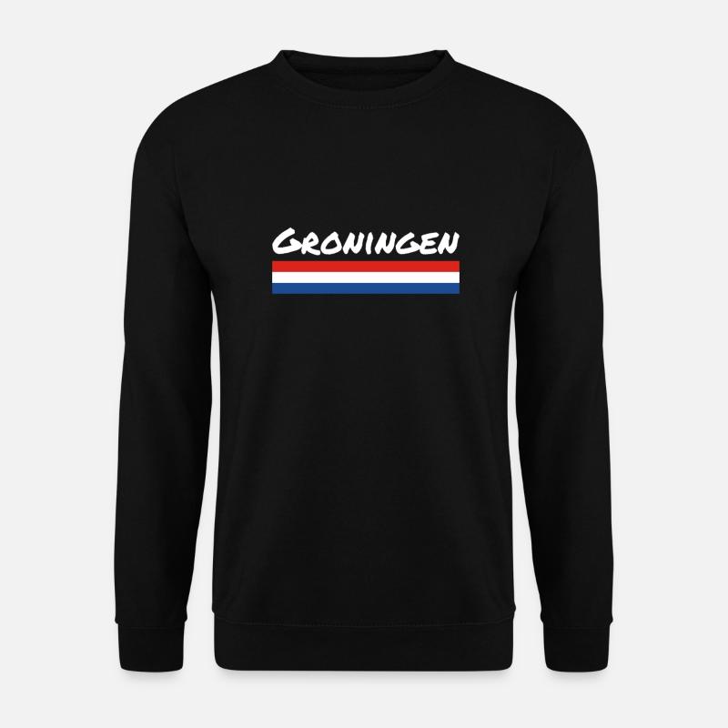 Groningen Netherlands Dutch flag - Unisex Sweatshirt - black