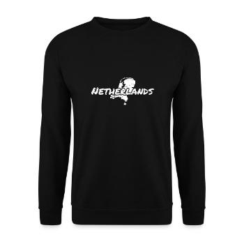 Pays-Bas Pays-Bas Carte vintage - Sweat-shirt Unisexe - noir - Devant - Alina (178cm) & Michal (187cm)
