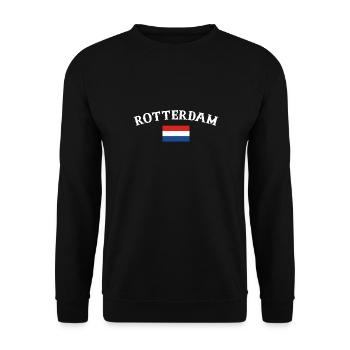 Rotterdam, Netherlands, Dutch flag - Unisex Sweatshirt - black - Front - Alina (178cm) & Michal (187cm)