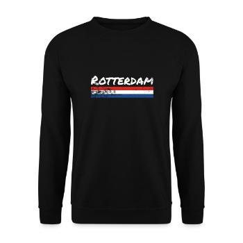 Rotterdam, Netherlands, Dutch flag - Unisex Sweatshirt - black - Front - Alina (178cm) & Michal (187cm)