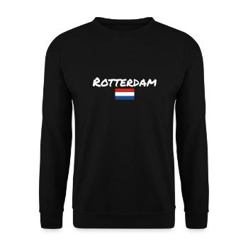 Rotterdam, Netherlands, Dutch flag - Unisex Sweatshirt - black - Front - Alina (178cm) & Michal (187cm)