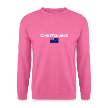Christchurch Nouvelle-Zélande Drapeau de la Nouvelle-Zélande - Sweat-shirt Unisexe - rose - Devant
