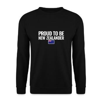 Fier d’être néo-zélandais drapeau néo-zélandais - Sweat-shirt Unisexe - noir - Devant - Alina (178cm) & Michal (187cm)