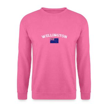 Wellington Nouvelle-Zélande Drapeau de la Nouvelle-Zélande - Sweat-shirt Unisexe - rose - Devant
