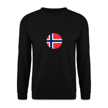 Norvège Drapeau norvégien Norvégien - Sweat-shirt Unisexe - noir - Devant - Alina (178cm) & Michal (187cm)
