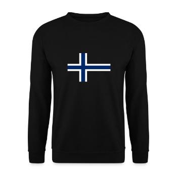 Norvège Drapeau norvégien Norvégien - Sweat-shirt Unisexe - noir - Devant - Alina (178cm) & Michal (187cm)