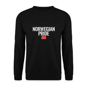 Fierté norvégienne Drapeau norvégien - Sweat-shirt Unisexe - noir - Devant - Alina (178cm) & Michal (187cm)
