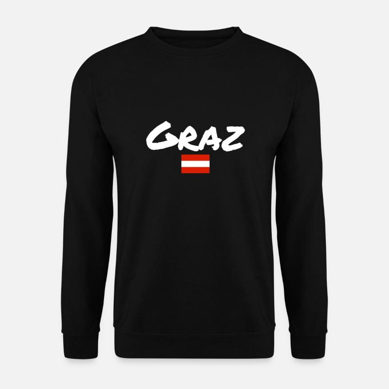 Graz, Austria, Flag, Austria, Austria - Unisex Sweatshirt - black