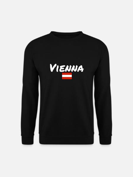 Vienna Austria Austrian Flag - Unisex Sweatshirt - black