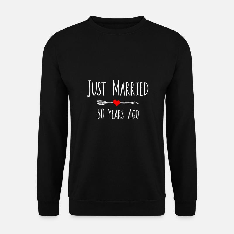 VOR 50 JAHREN VERHEIRATET 50. Ehemann Ehefrau - Unisex Pullover - Schwarz