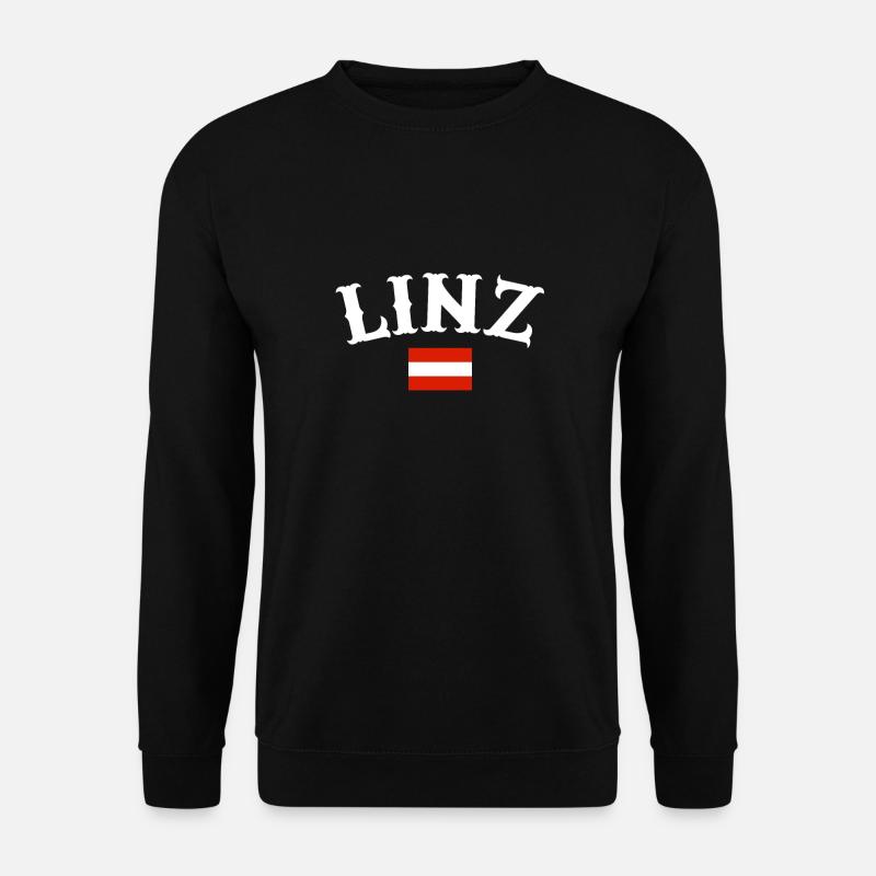 Linz, Austria, Austrian Flag - Unisex Sweatshirt - black