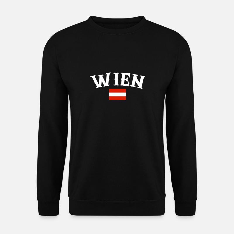 Vienna Austria Flag Austrian - Unisex Sweatshirt - black