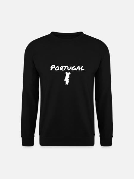 Portugal Karte Portugiesische Portugiese - Unisex Pullover - Schwarz