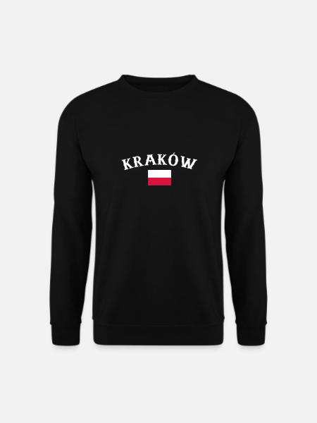 Cracovia Polonia Bandiera polacca Pole - Felpa unisex - nero
