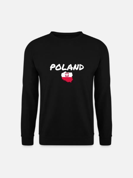 Poland Map Poland Polish Flag Pole - Unisex Sweatshirt - black
