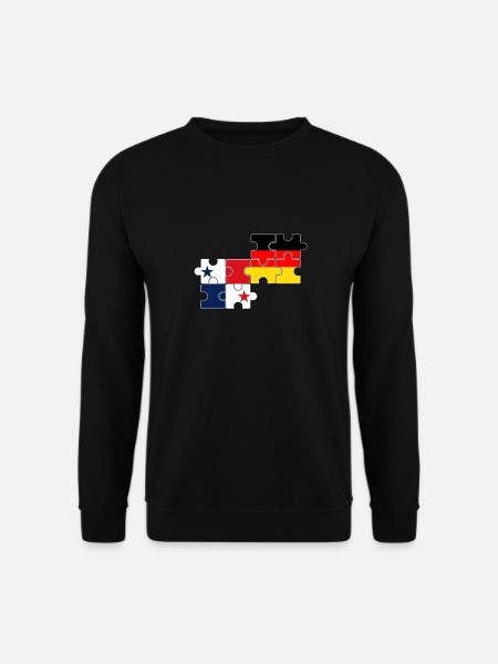 Panama Deutschland Flagge Deutsch Panamaer - Unisex Pullover - Schwarz