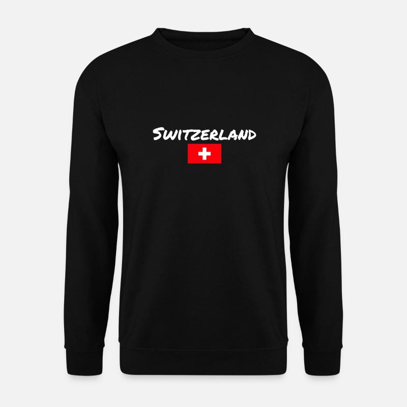 Suisse Suisse Drapeau suisse - Sweat-shirt Unisexe - noir