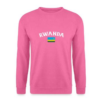 Rwanda Ruandische Flagge Ruandese - Unisex Pullover - Pink - Vorne