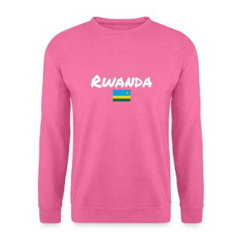 Rwanda Ruandische Flagge Ruandese - Unisex Pullover - Pink - Vorne