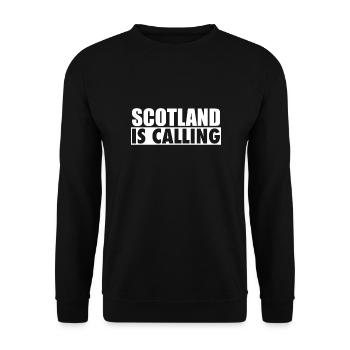 Scotland Is Calling Schottland Schottische Schotte - Unisex Pullover - Schwarz - Vorne - Alina (178cm) & Michal (187cm)