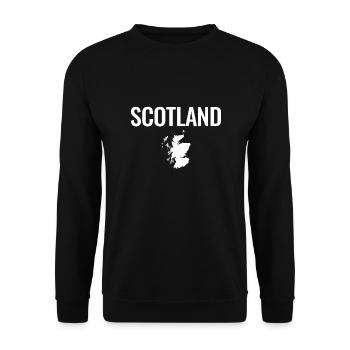 Scotland Schottland Karte Schottische Schotte - Unisex Pullover - Schwarz - Vorne - Alina (178cm) & Michal (187cm)