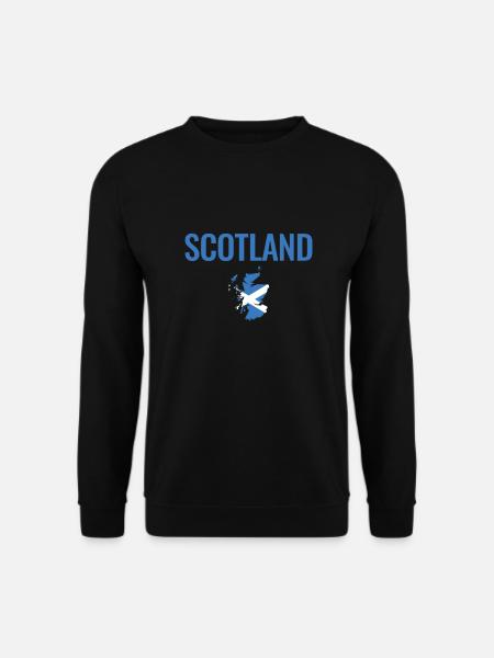 Ecosse Ecosse Carte Drapeau Ecossais - Sweat-shirt Unisexe - noir
