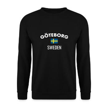 Göteborg, Suède, Suède, Suède, Suède - Sweat-shirt Unisexe - noir - Devant - Alina (178cm) & Michal (187cm)