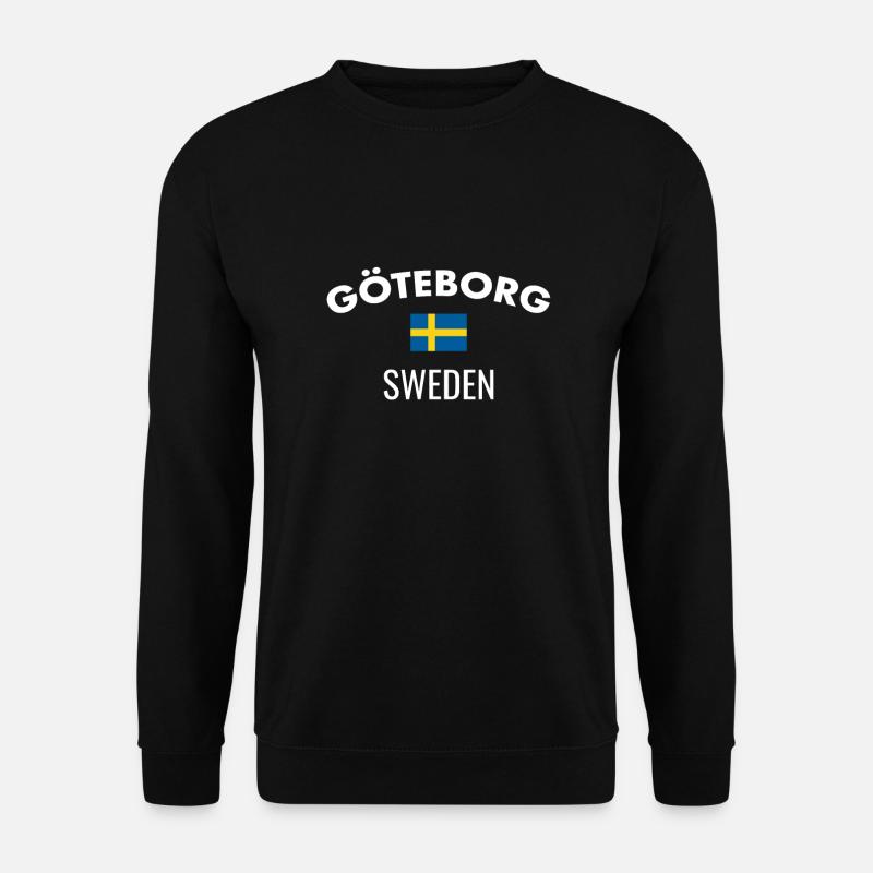 Göteborg Sweden Schweden Schwedisch Flagge Schwede - Unisex Pullover - Schwarz