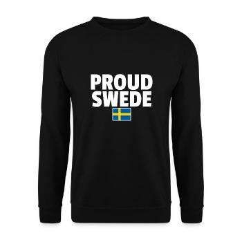Fier Suédois Suède Drapeau suédois Suède - Sweat-shirt Unisexe - noir - Devant - Alina (178cm) & Michal (187cm)