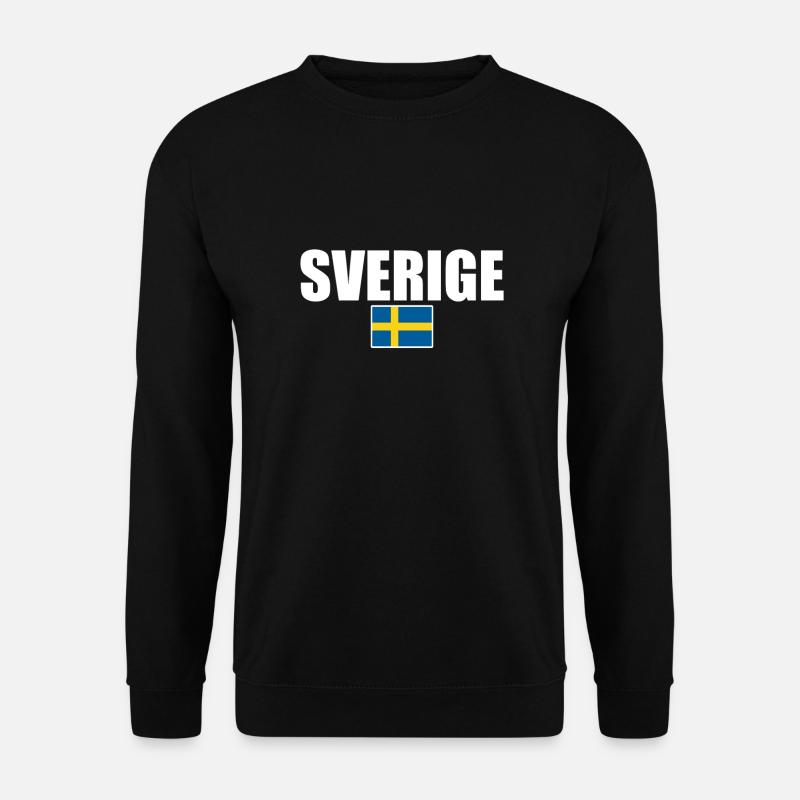 Sverige Schweden Schwedische Flagge Schwede - Unisex Pullover - Schwarz