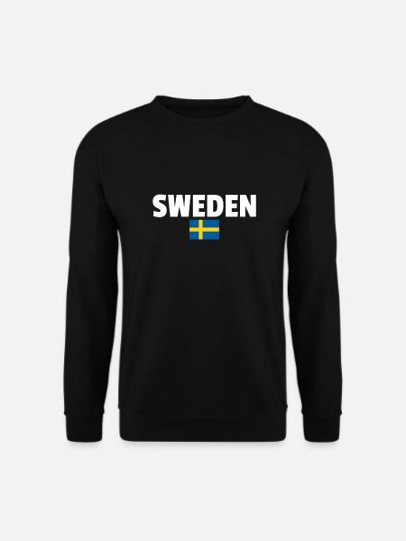 Sweden Schweden Schwedische Flagge Schwede - Unisex Pullover - Schwarz