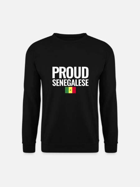 Fier drapeau sénégalais du Sénégal - Sweat-shirt Unisexe - noir