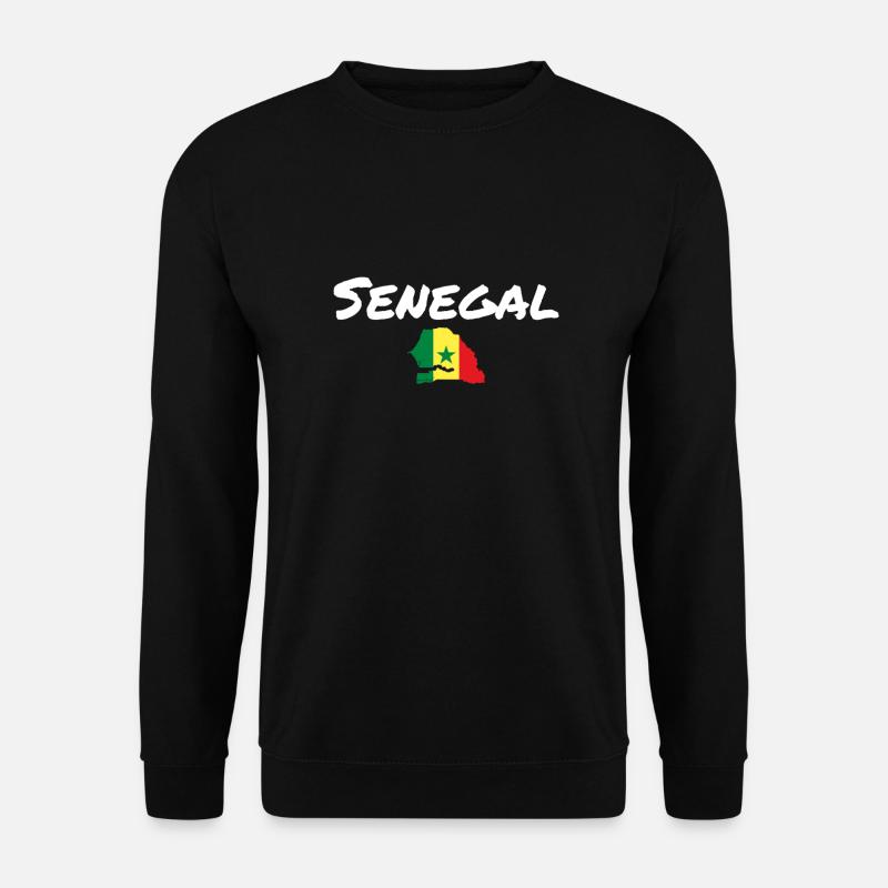 Senegal Map Flag Senegalese - Unisex Sweatshirt - black