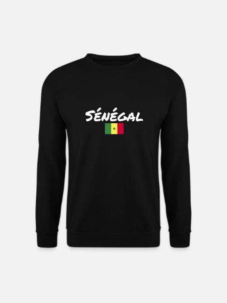 Sénégal Sénégal Drapeau du Sénégal - Sweat-shirt Unisexe - noir