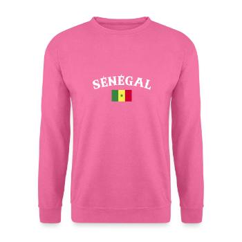 Sénégal Sénégal Drapeau du Sénégal - Sweat-shirt Unisexe - rose - Devant