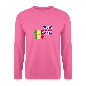 Sénégal Royaume-Uni Drapeau britannique Sénégal - Sweat-shirt Unisexe - rose - Devant