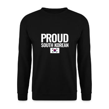 Fier drapeau sud-coréen de la Corée du Sud coréen - Sweat-shirt Unisexe - noir - Devant - Alina (178cm) & Michal (187cm)