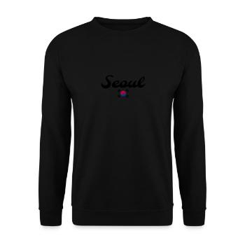 Séoul, Corée du Sud, Drapeau sud-coréen, Coréens - Sweat-shirt Unisexe - noir - Devant - Alina (178cm) & Michal (187cm)
