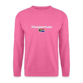 Johannesburg Vintage Südafrikanische Flagge - Unisex Pullover - Pink - Vorne