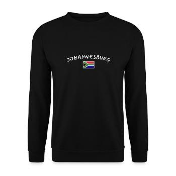 Johannesburg South Africa South African Flag - Unisex Sweatshirt - black - Front - Alina (178cm) & Michal (187cm)