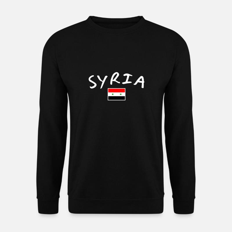Syria Syrien Syrische Flagge Syrer - Unisex Pullover - Schwarz