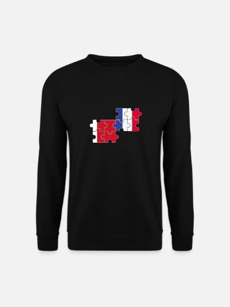Dubai France Flag French Dubaier - Unisex Sweatshirt - black