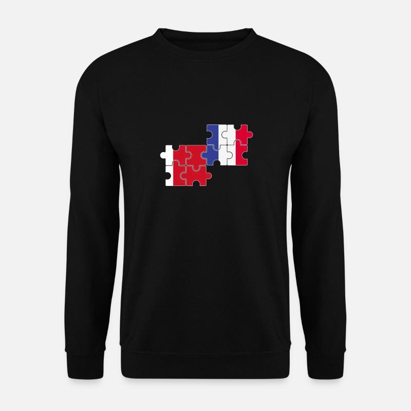 Dubai Frankreich Flagge Französisch Dubaier - Unisex Pullover - Schwarz