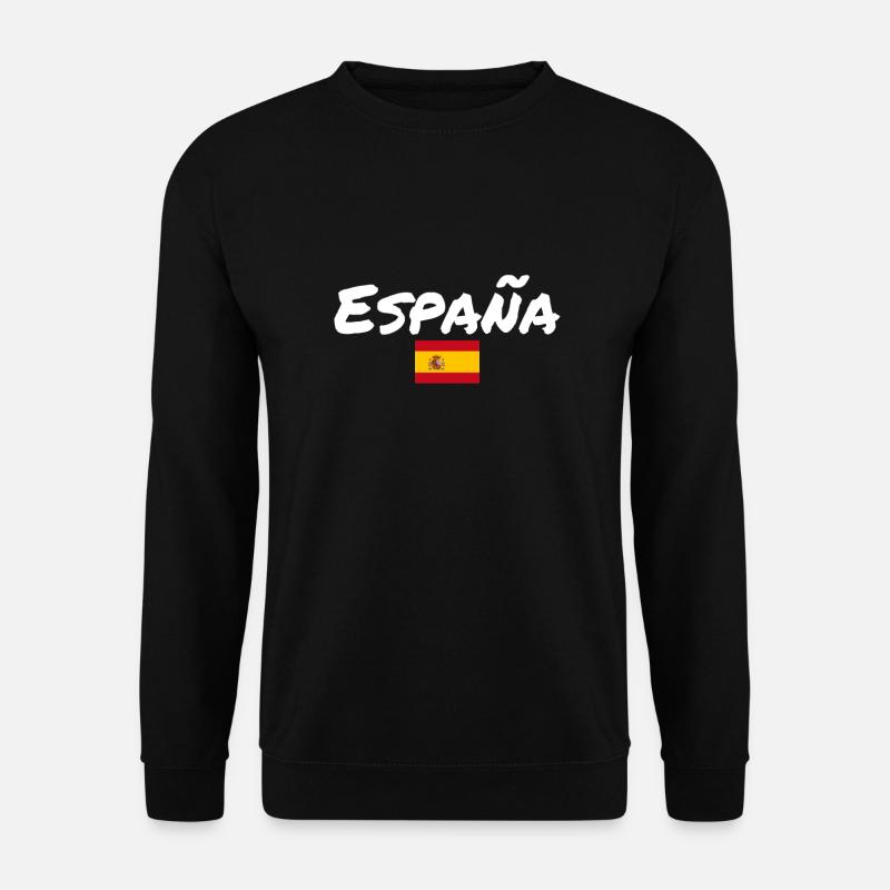 España Spanien Spanische Flagge Spanier - Unisex Pullover - Schwarz