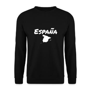 España Spanien Karte Spanische Spanier - Unisex Pullover - Schwarz - Vorne - Alina (178cm) & Michal (187cm)