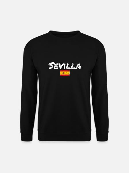 Séville Vintage Espagne Drapeau Espagnol Espagnol - Sweat-shirt Unisexe - noir