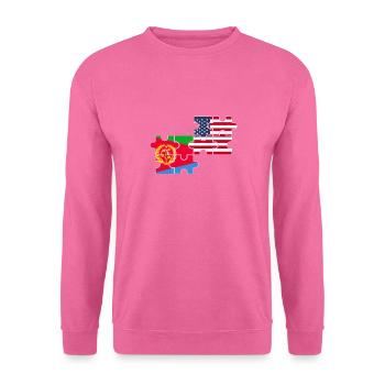 Eritrea USA Flagge Amerikanisch Eritreisch - Unisex Pullover - Pink - Vorne